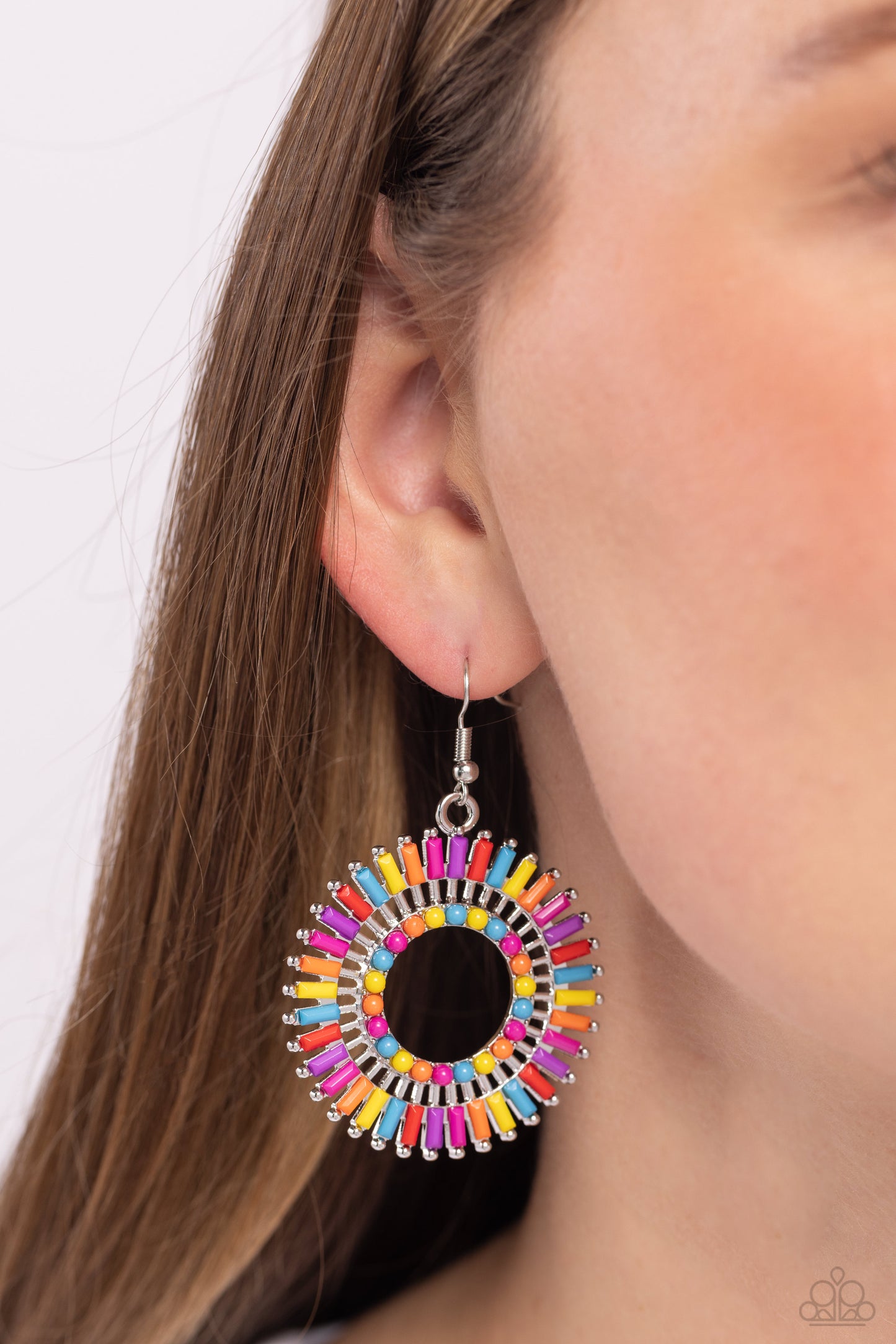 Ferris Wheel Finale - Multi Earring - Paparazzi - Dare2bdazzlin N Jewelry