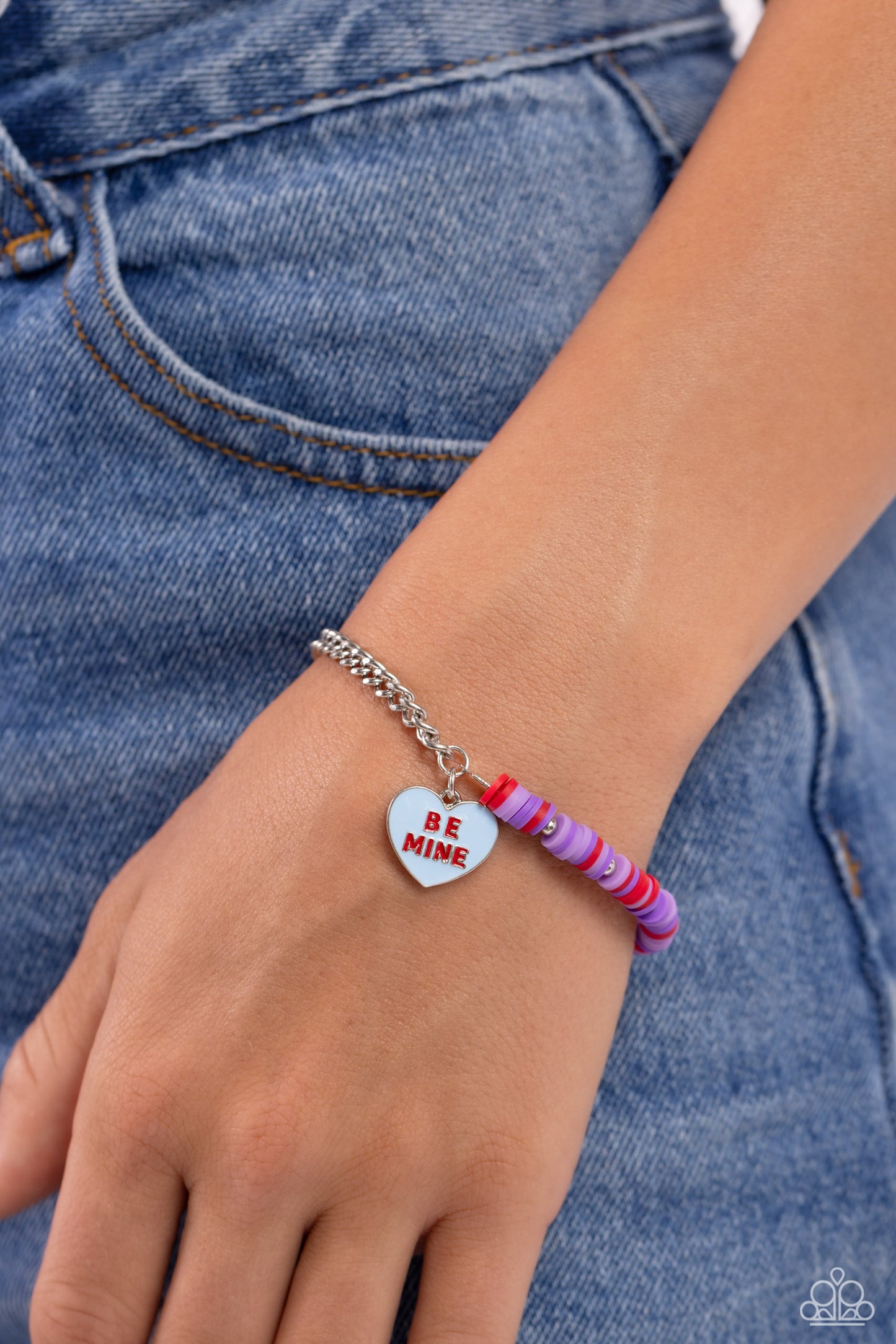 Be Mine Beauty - Multi Bracelet - Paparazzi - Dare2bdazzlin N Jewelry