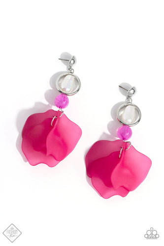 Lush Limit - Pink Earring - Paparazzi - Dare2bdazzlin N Jewelry