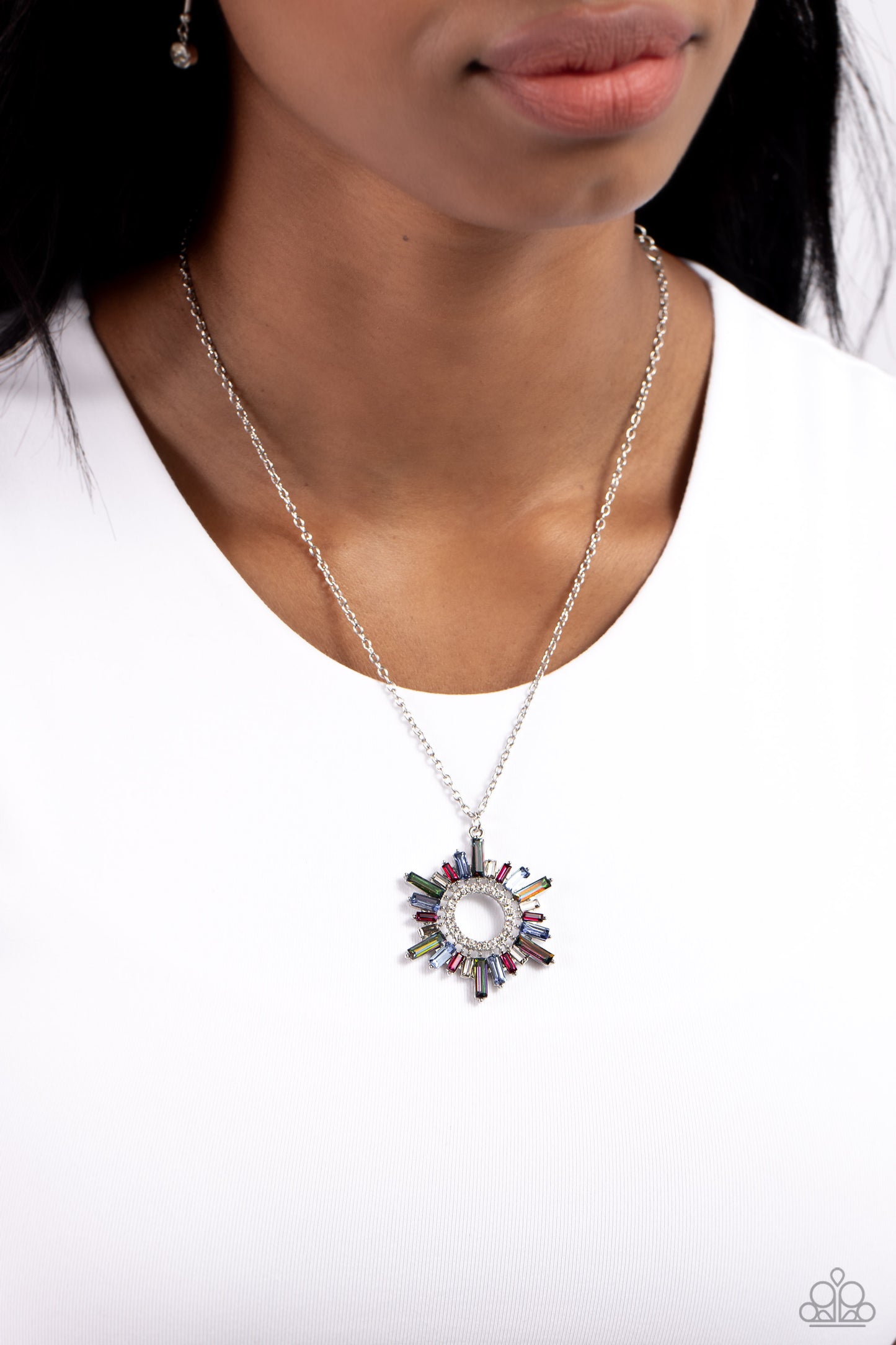 Enigmatic Edge - Multi Necklace - Paparazzi - Dare2bdazzlin N Jewelry