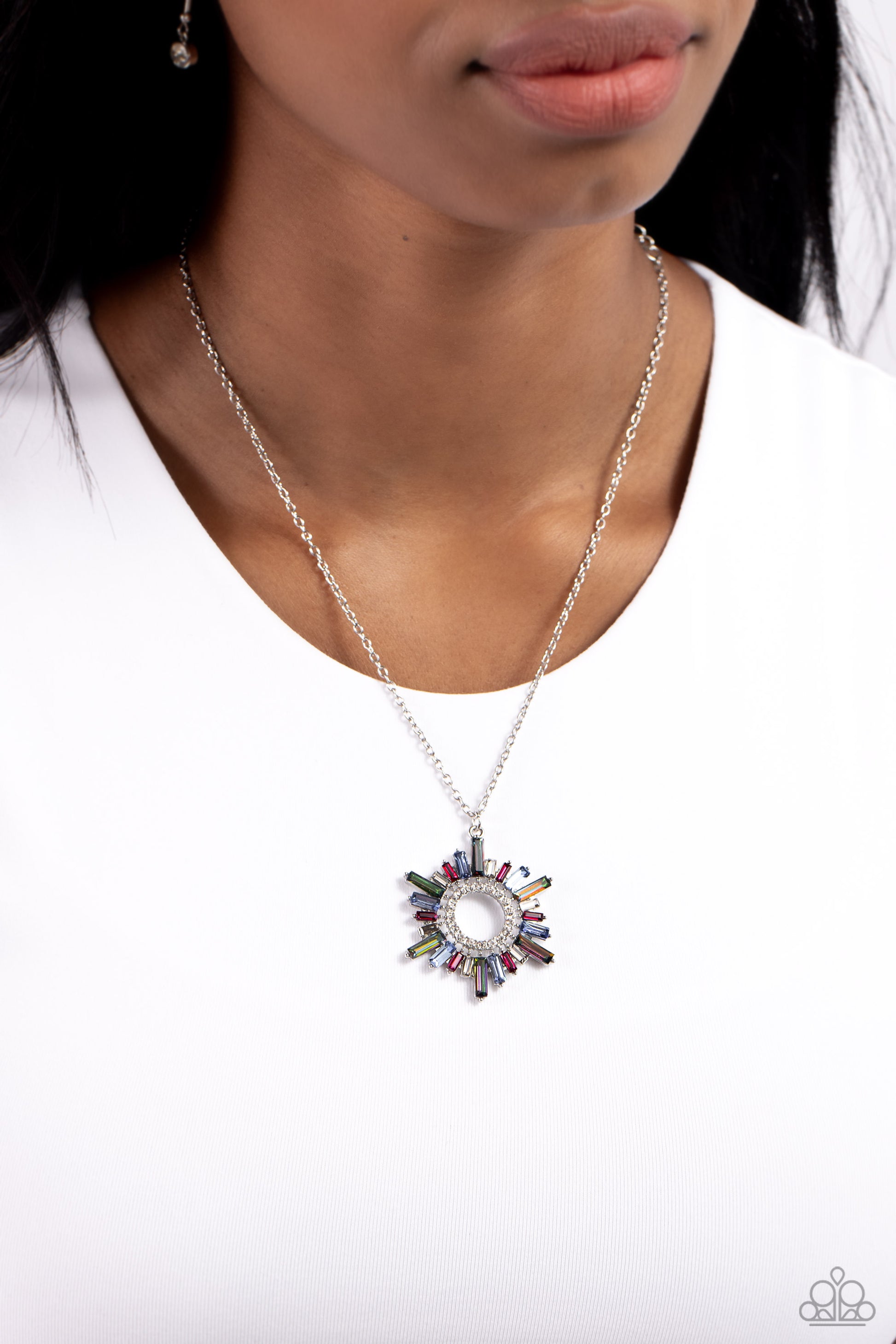 Enigmatic Edge - Multi Necklace - Paparazzi - Dare2bdazzlin N Jewelry