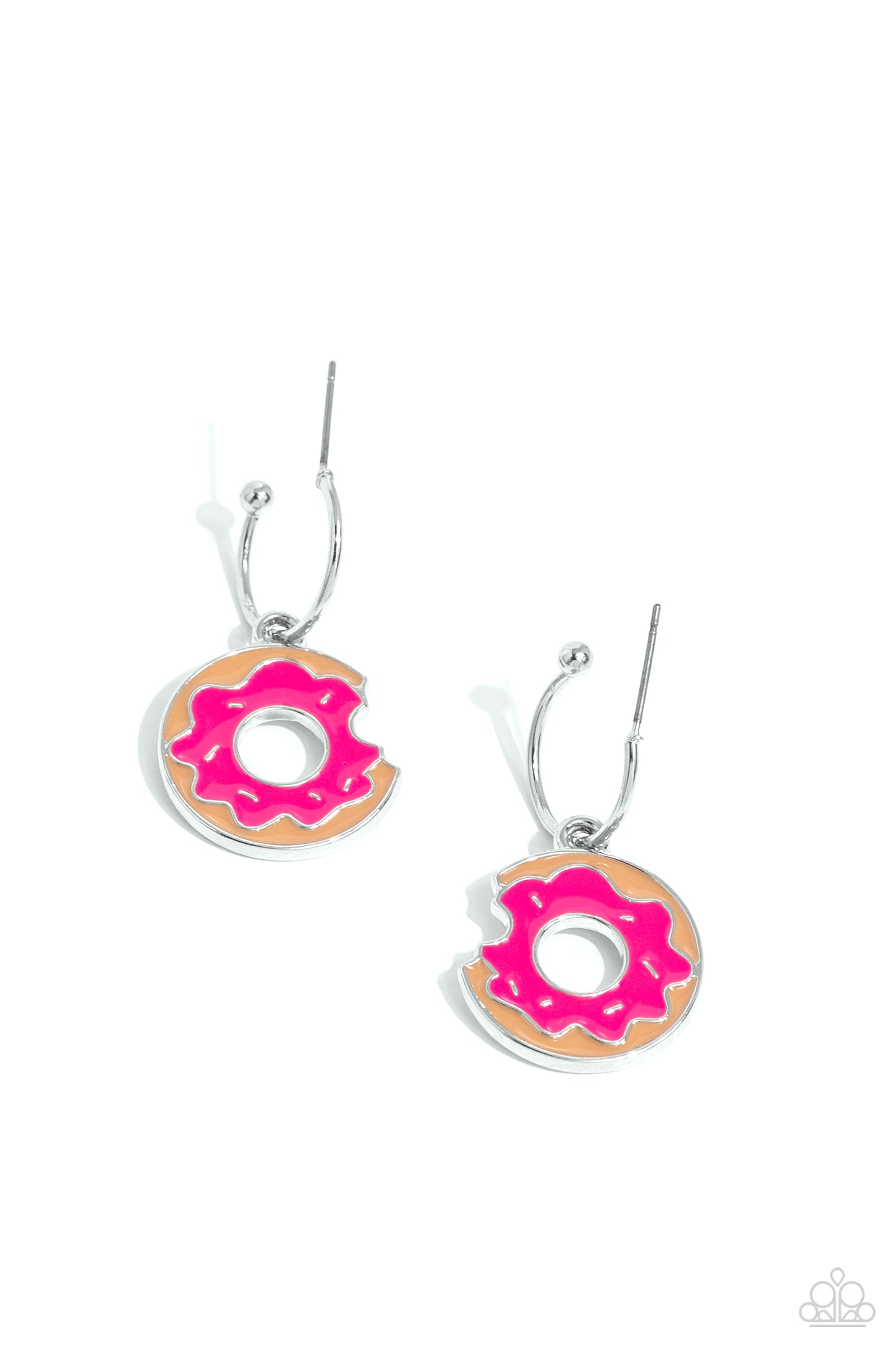 Donut Delivery - Pink Earring - Paparazzi - Dare2bdazzlin N Jewelry