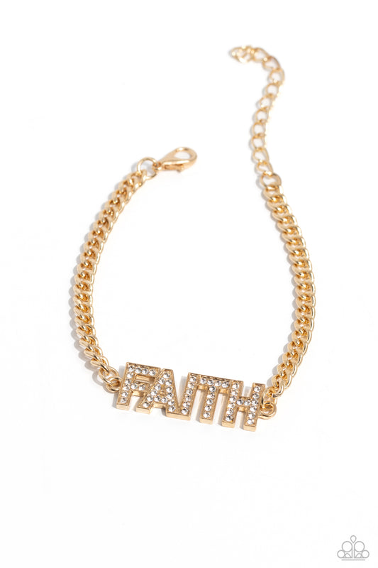 Faithful Finish - Gold Bracelet - Paparazzi - Dare2bdazzlin N Jewelry