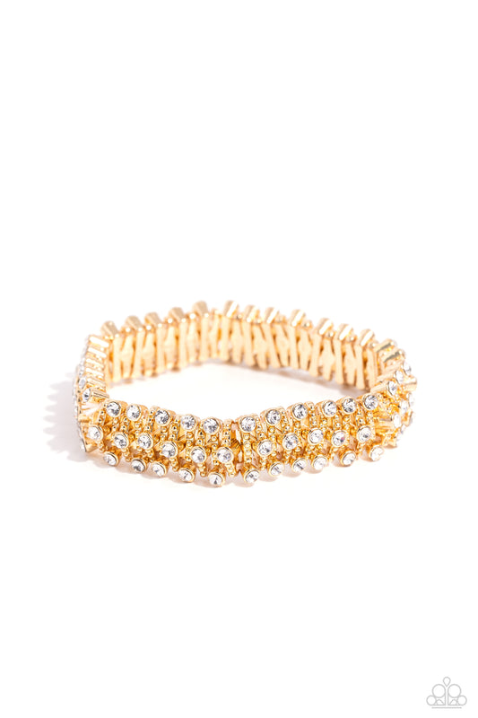 Corporate Confidence - Gold Bracelet - Paparazzi - Dare2bdazzlin N Jewelry