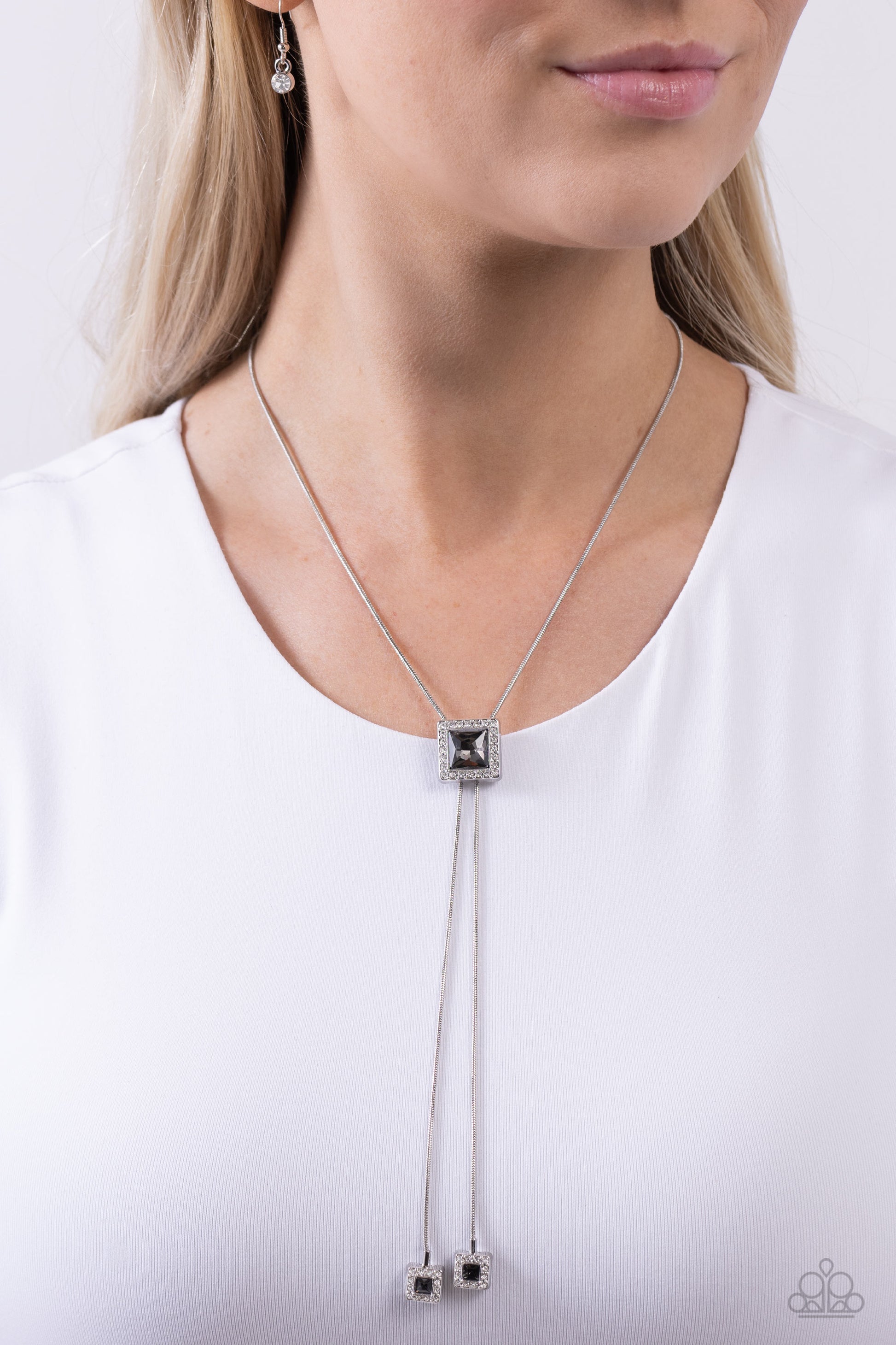 I Solemnly SQUARE - Silver Necklace - Paparazzi - Dare2bdazzlin N Jewelry