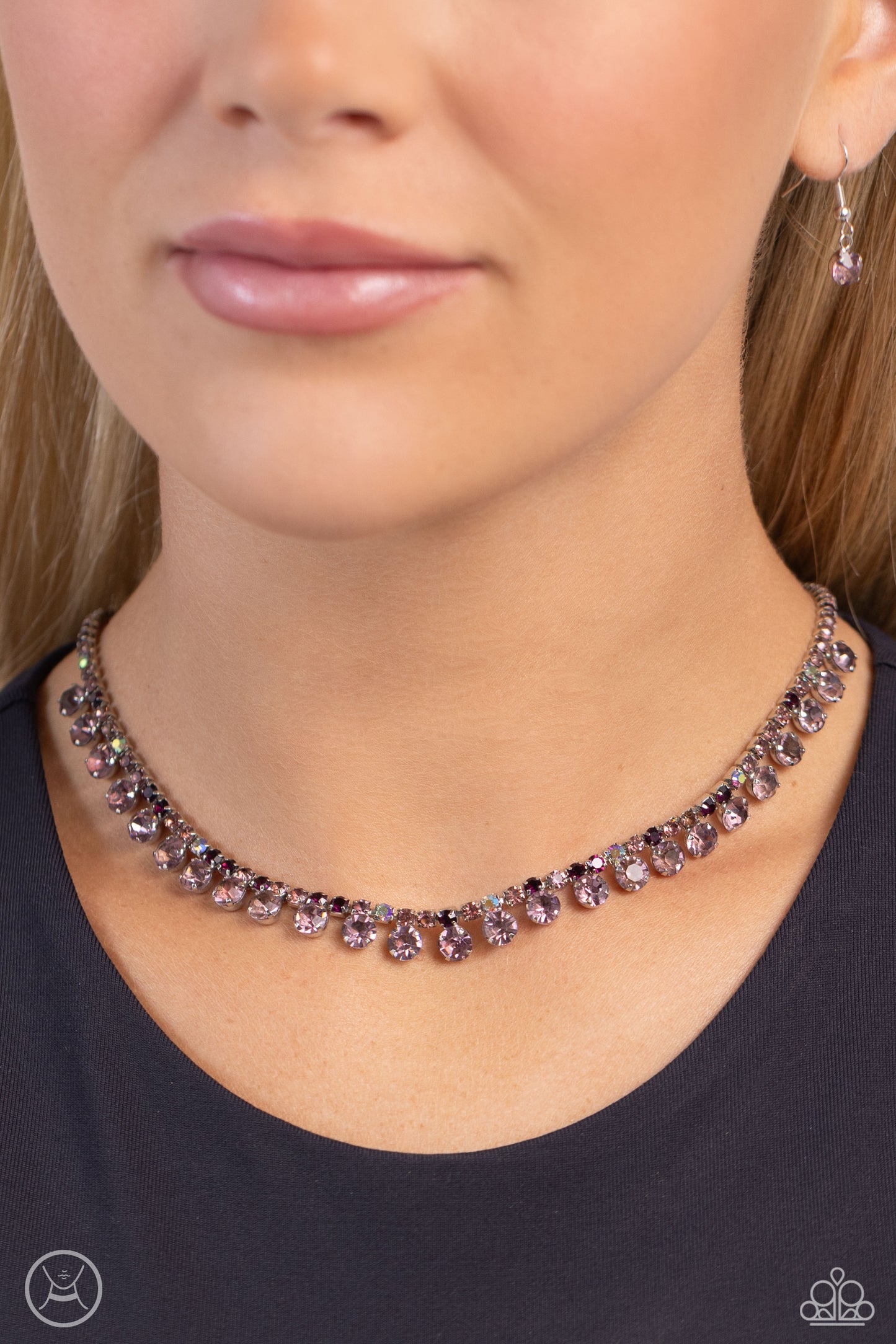 Ritzy Rhinestones - Purple Necklace - Paparazzi - Dare2bdazzlin N Jewelry