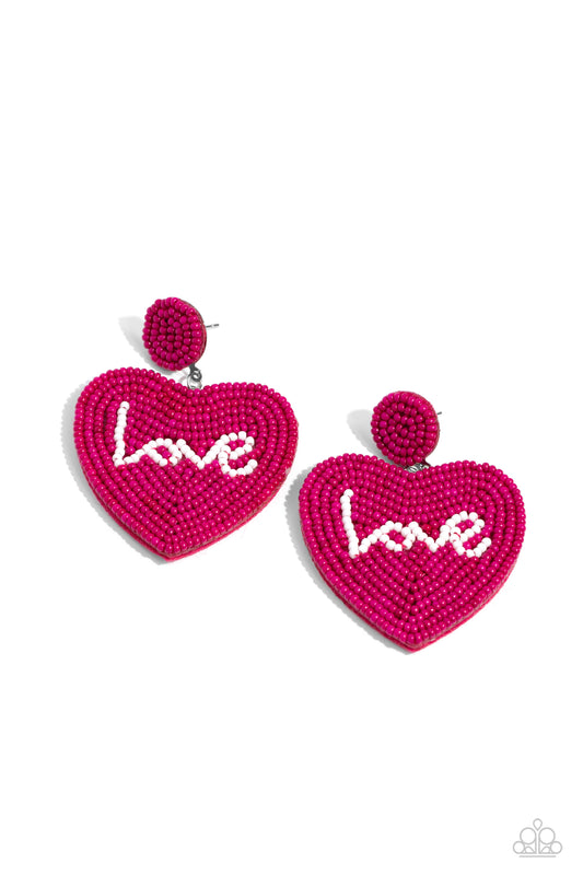 Sweet Seeds - Pink Earring - Paparazzi - Dare2bdazzlin N Jewelry