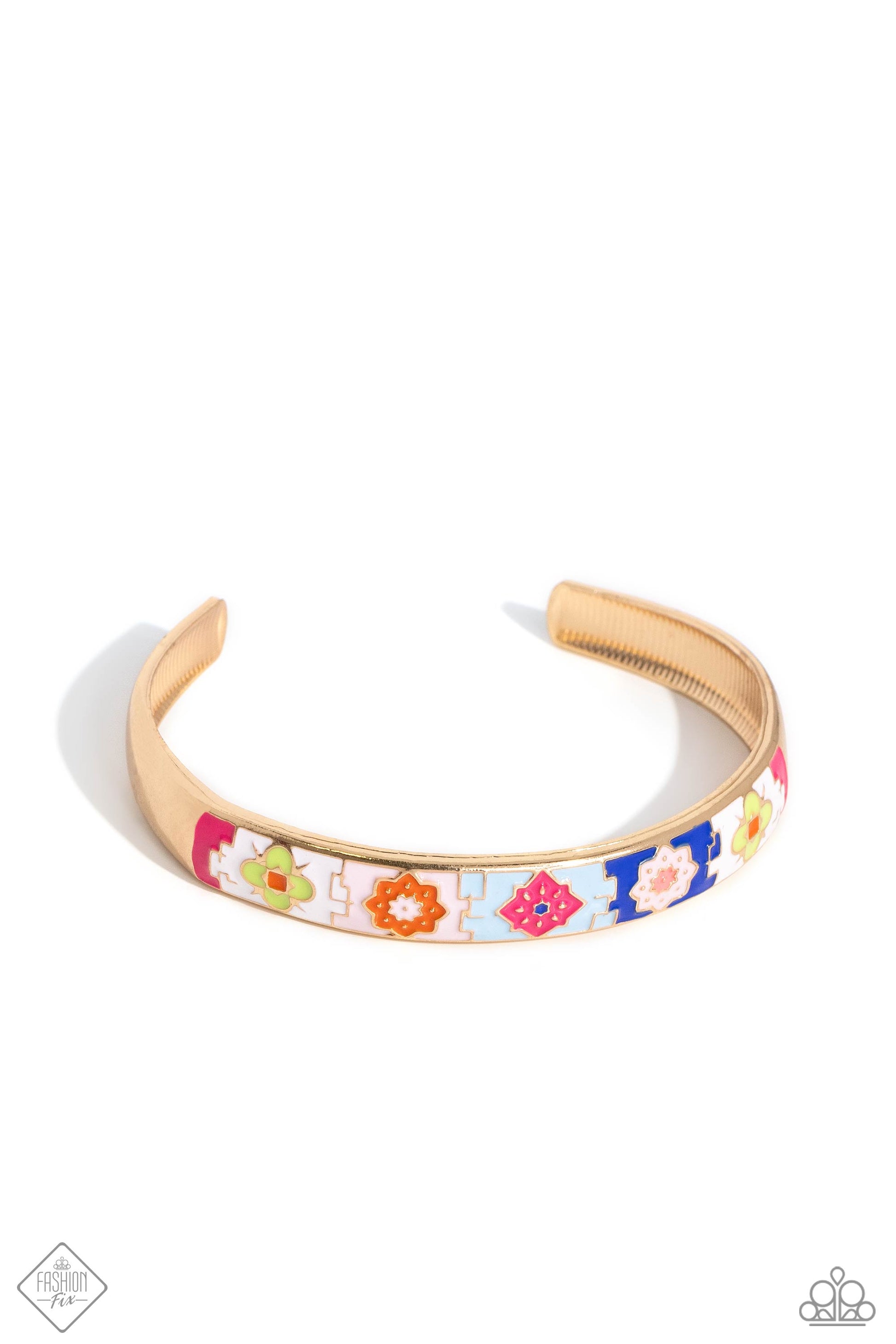 Multicolored Moment - Gold Bracelet - Paparazzi - Dare2bdazzlin N Jewelry