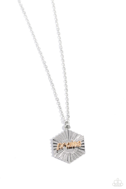 Turn of PRAISE - Silver Necklace - Paparazzi - Dare2bdazzlin N Jewelry