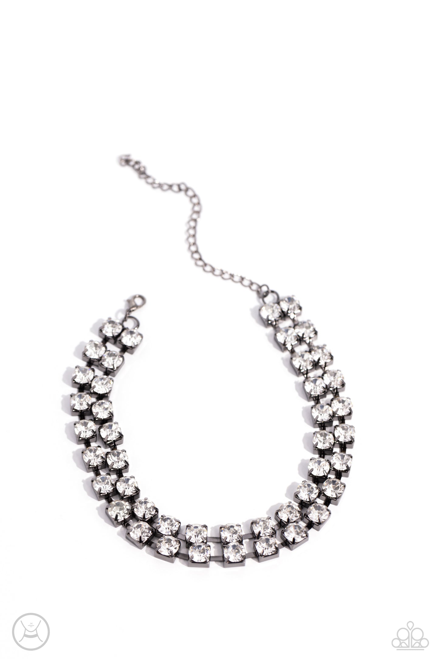 Glistening Gallery - Black Choker - Paparazzi - Dare2bdazzlin N Jewelry