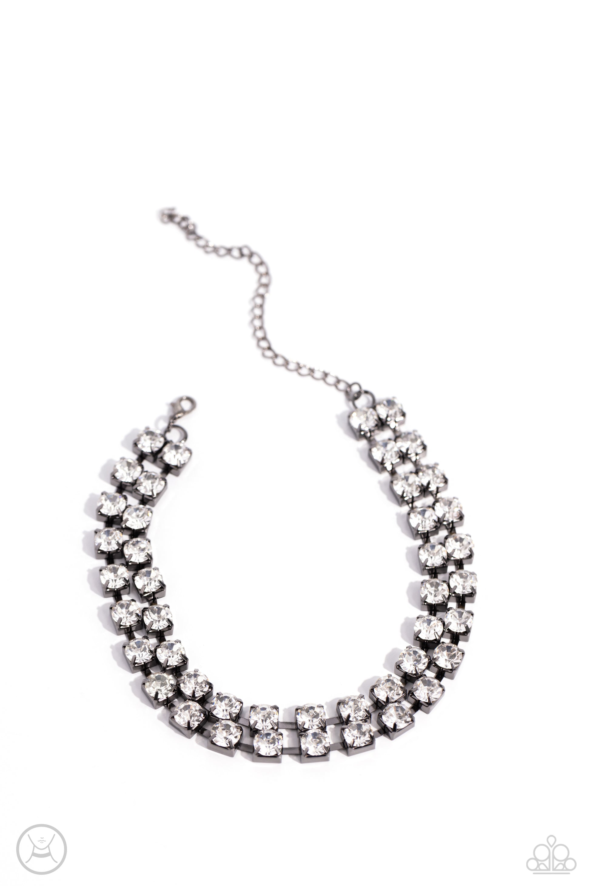 Glistening Gallery - Black Choker - Paparazzi - Dare2bdazzlin N Jewelry
