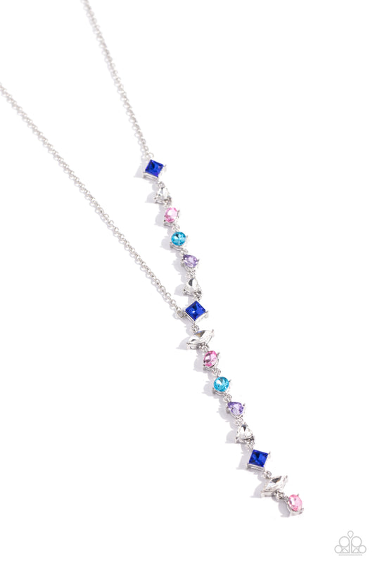 Diagonal Daydream - Multi Necklace - Paparazzi - Dare2bdazzlin N Jewelry