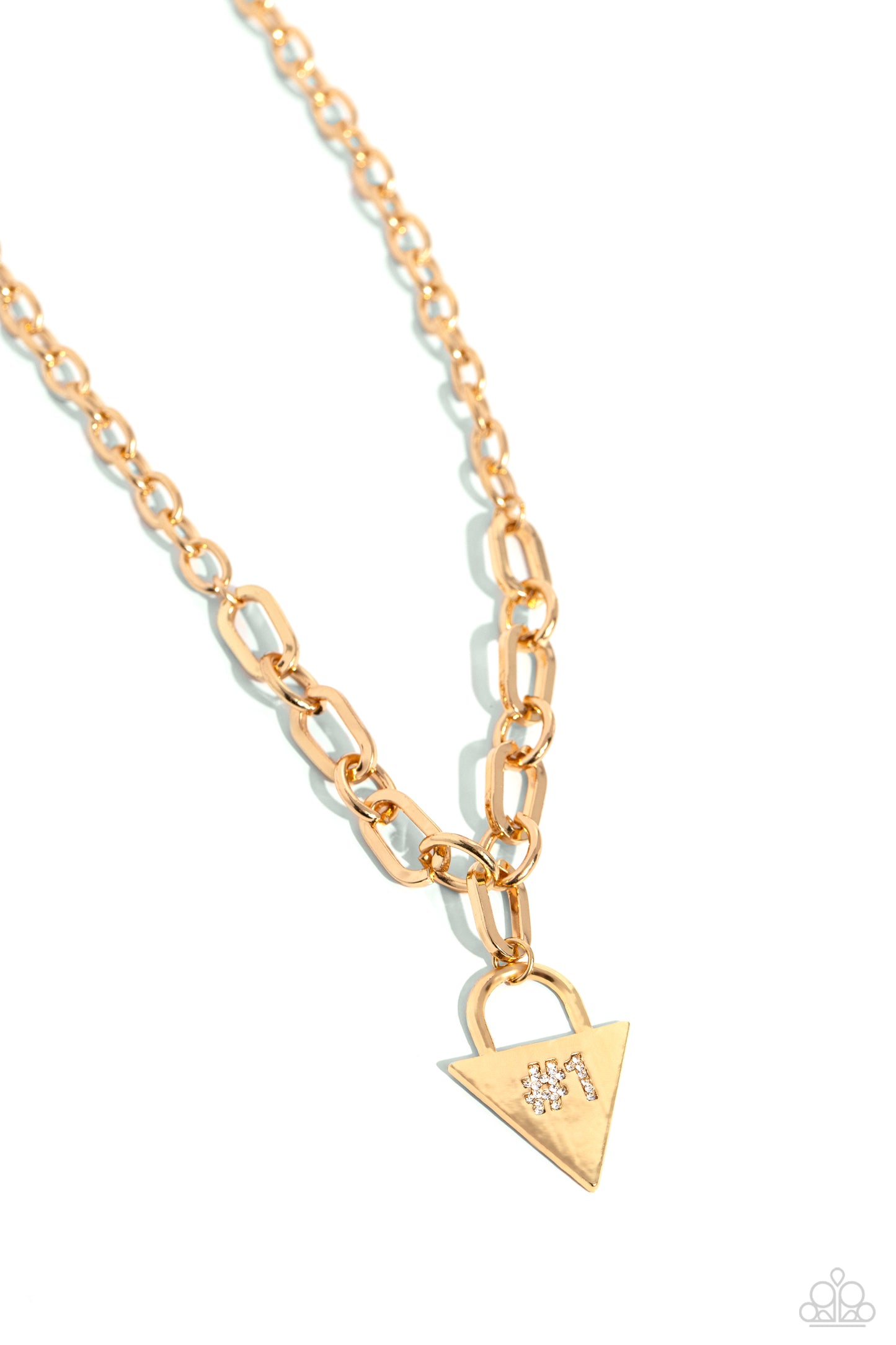 Your Number One Follower - Gold Necklace - Paparazzi - Dare2bdazzlin N Jewelry
