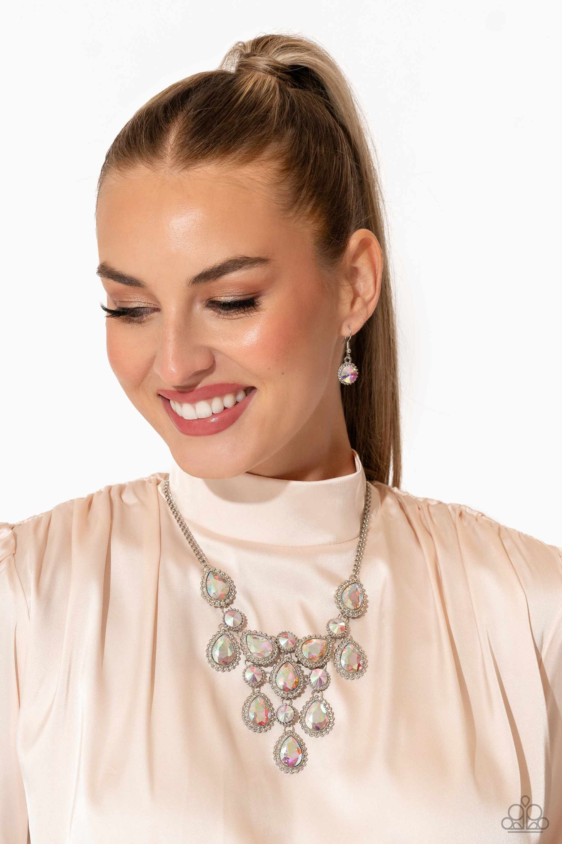 Dripping in Dazzle - Multi Necklace - Paparazzi - Dare2bdazzlin N Jewelry