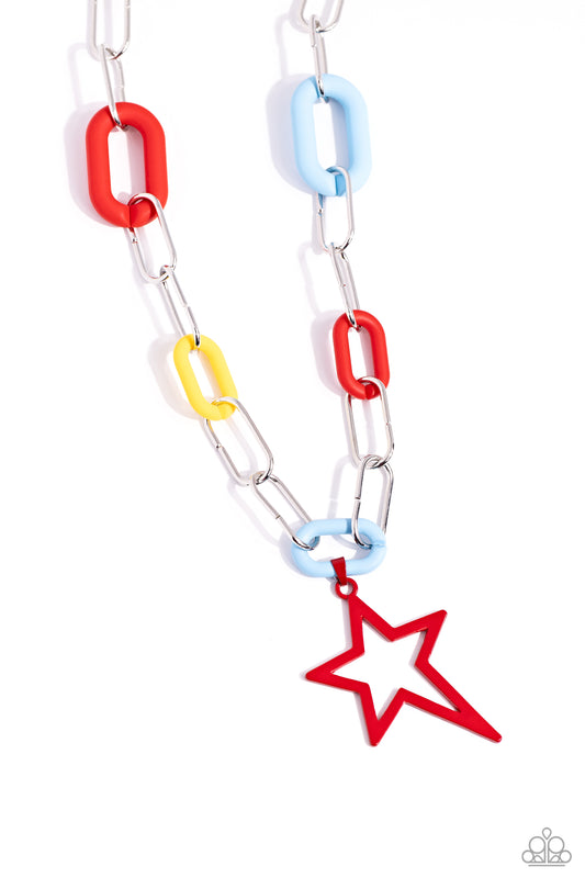 Stargazing Show - Red Necklace - Paparazzi - Dare2bdazzlin N Jewelry