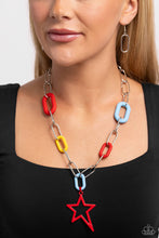 Load image into Gallery viewer, Stargazing Show - Red Necklace - Paparazzi - Dare2bdazzlin N Jewelry
