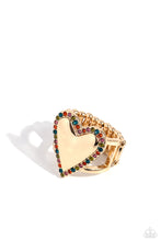Load image into Gallery viewer, Smitten Shimmer - Gold Ring - Paparazzi - Dare2bdazzlin N Jewelry
