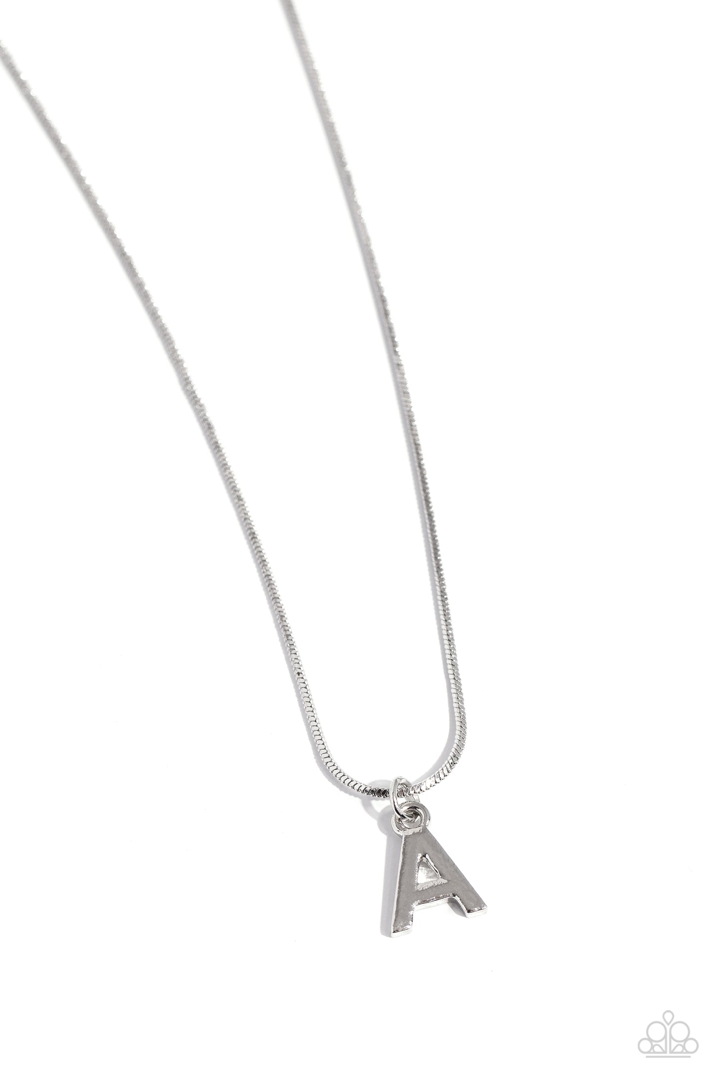 Seize the Initial - Silver - A - Necklace - Paparazzi - Dare2bdazzlin N Jewelry