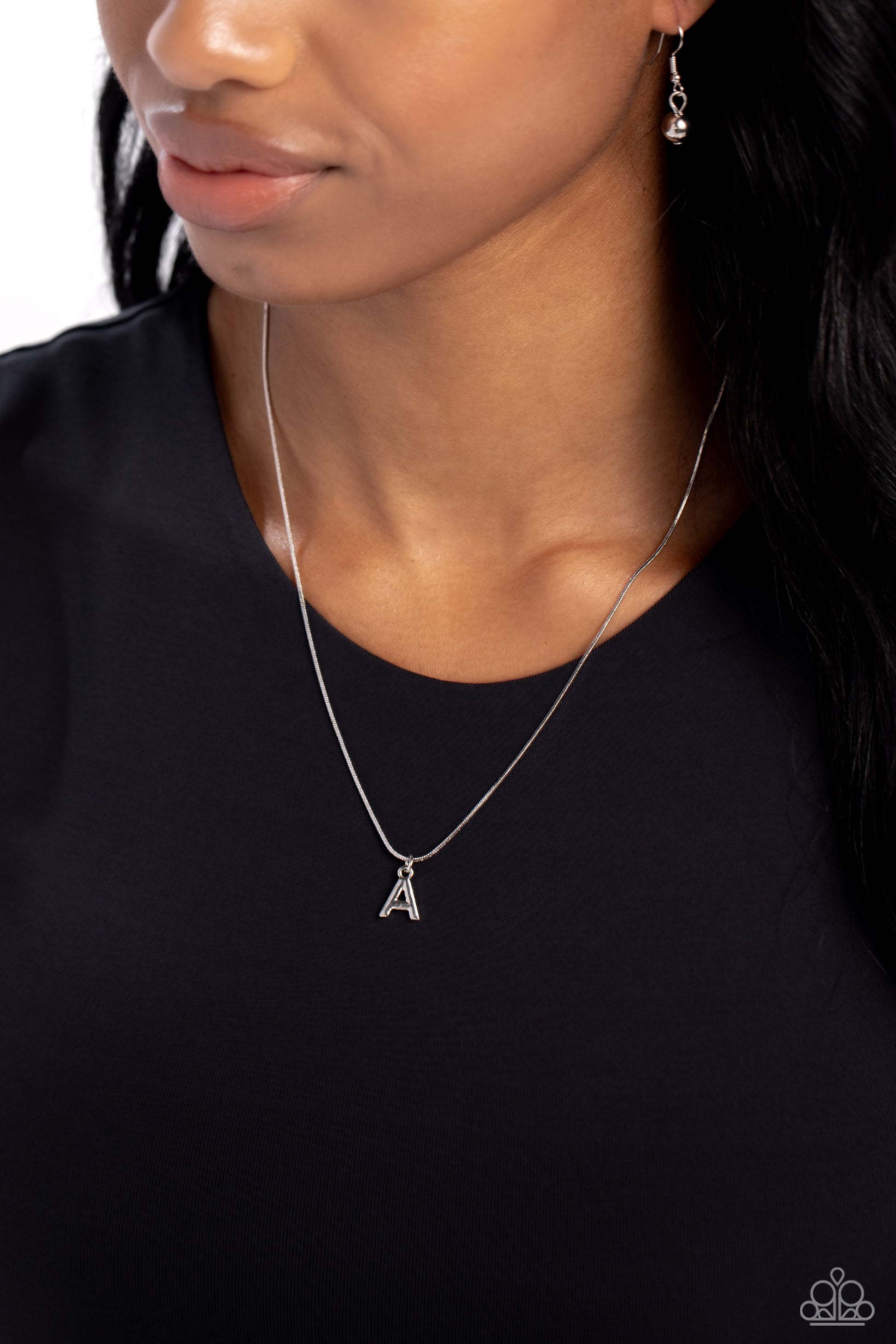 Seize the Initial - Silver - A - Necklace - Paparazzi - Dare2bdazzlin N Jewelry
