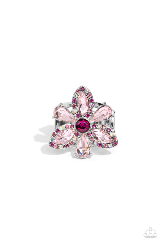 Blazing Blooms - Pink Ring - Paparazzi - Dare2bdazzlin N Jewelry