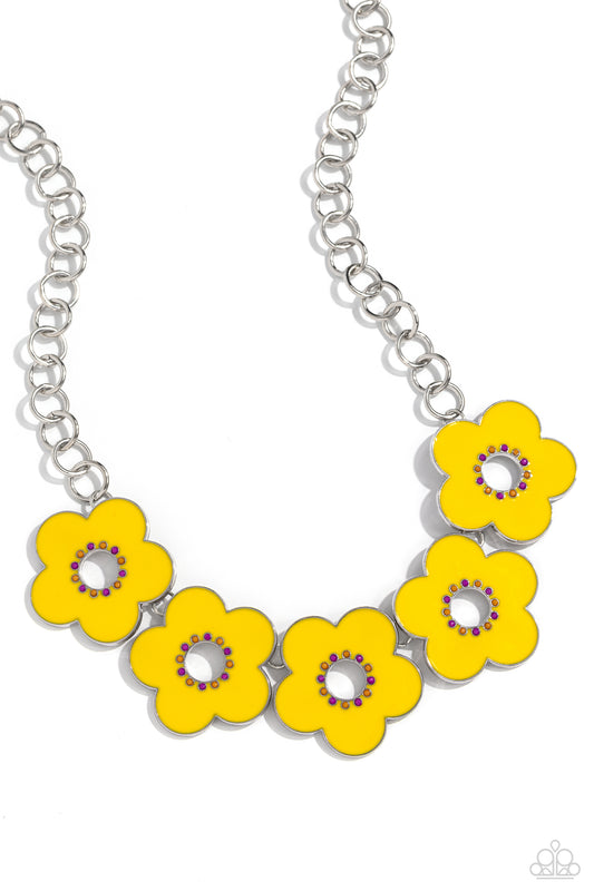 Cartoon Couture - Yellow Necklace - Paparazzi - Dare2bdazzlin N Jewelry