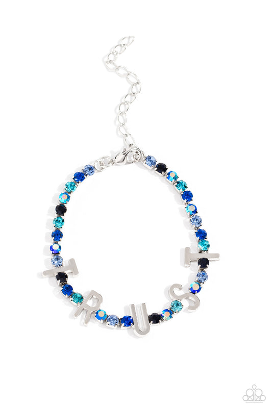 I Will Trust In You - Blue Bracelet - Paparazzi - Dare2bdazzlin N Jewelry