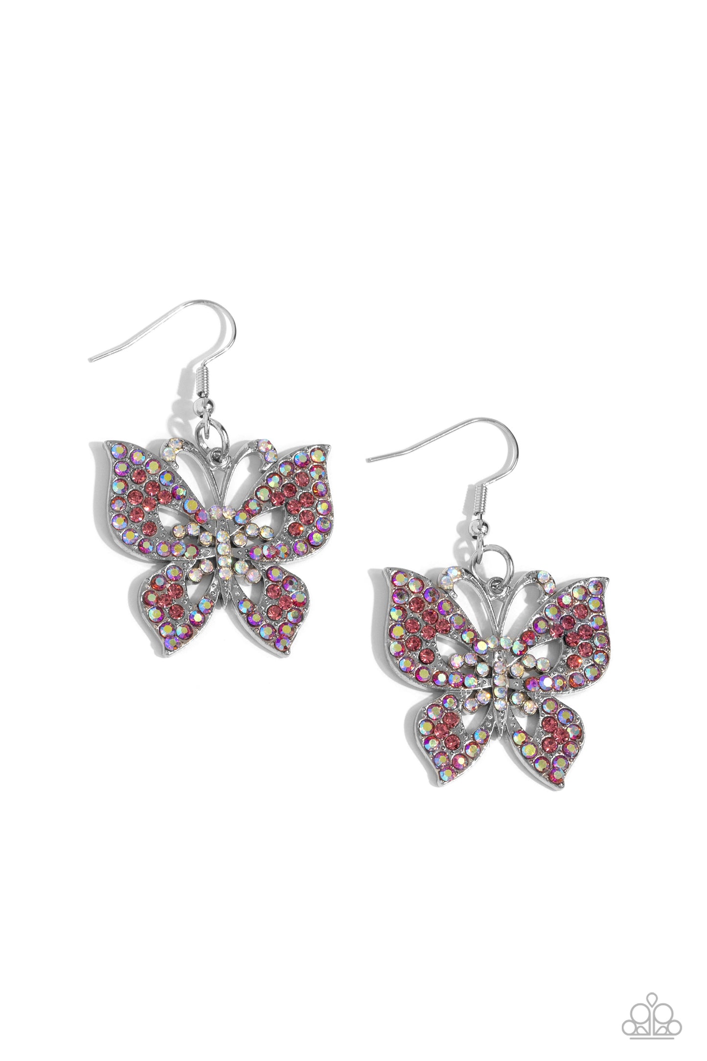 Bejeweled Breeze - Pink Earring - Paparazzi - Dare2bdazzlin N Jewelry
