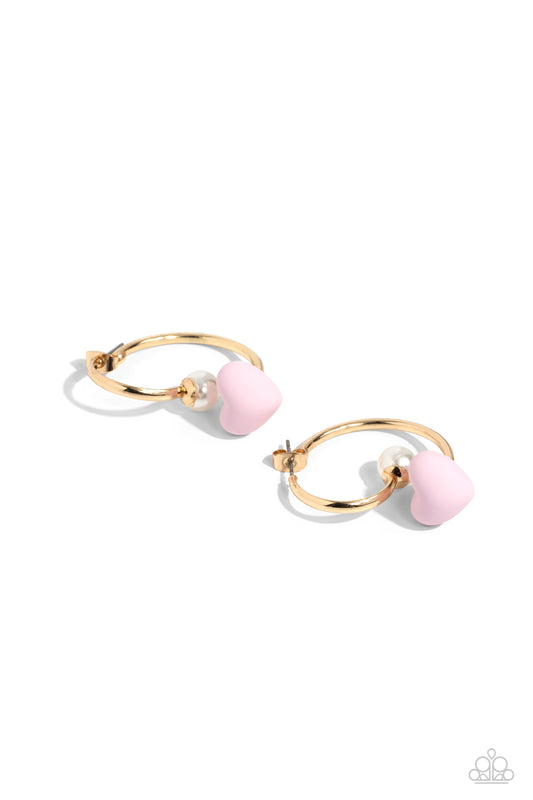 Romantic Representative - Pink Earring - Paparazzi - Dare2bdazzlin N Jewelry