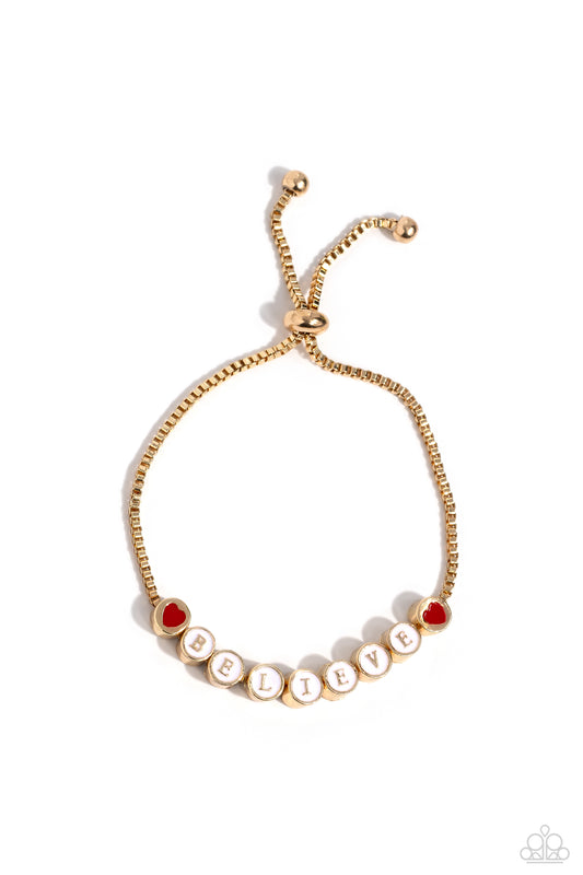 I Cant Believe It! - Gold Bracelet - Paparazzi - Dare2bdazzlin N Jewelry