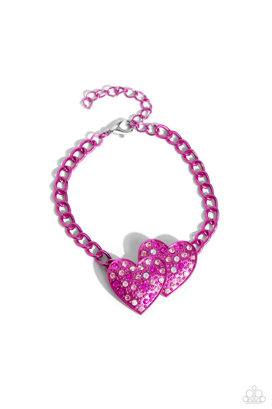 Lovestruck Lineup - Pink Bracelet - Paparazzi - Dare2bdazzlin N Jewelry