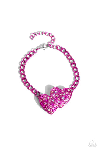 Lovestruck Lineup - Pink Bracelet - Paparazzi - Dare2bdazzlin N Jewelry