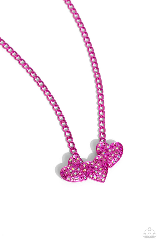 Low-Key Lovestruck - Pink Necklace - Paparazzi - Dare2bdazzlin N Jewelry