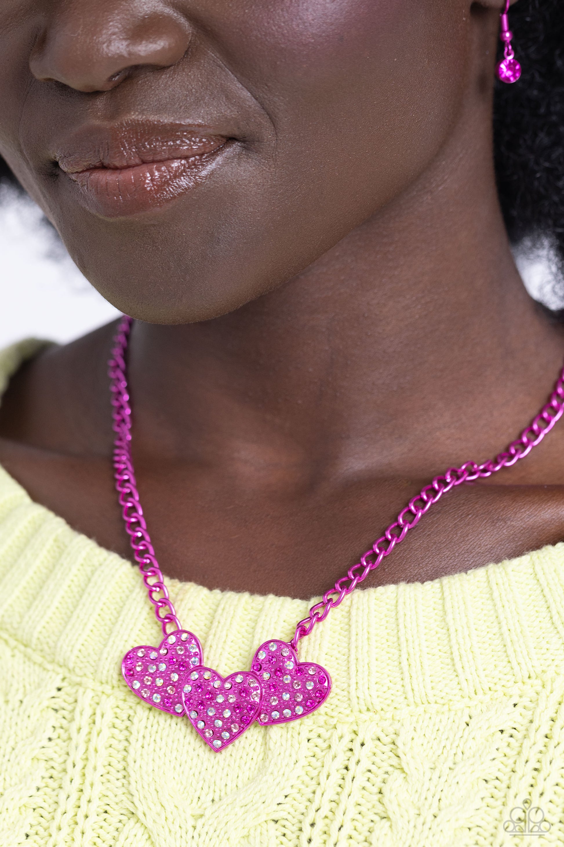 Low-Key Lovestruck - Pink Necklace - Paparazzi - Dare2bdazzlin N Jewelry