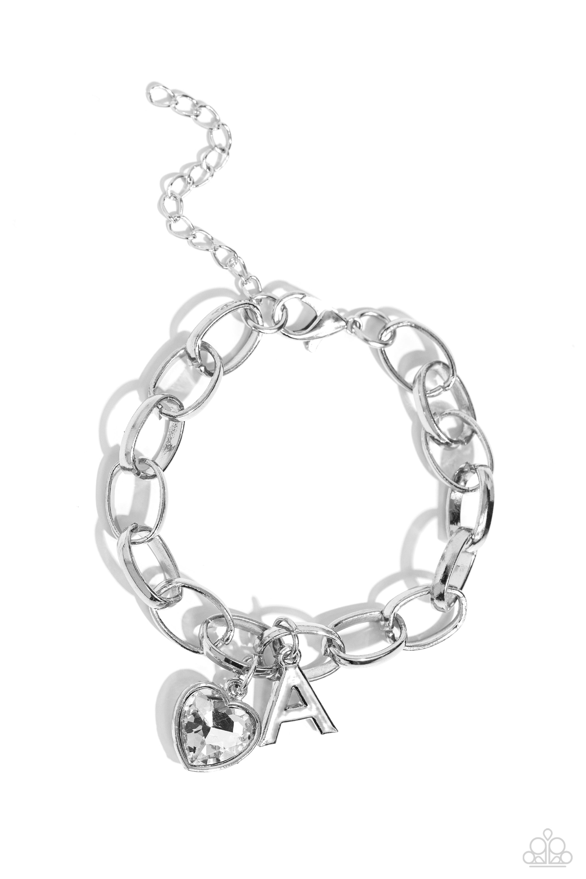Guess Now Its INITIAL - White - A Bracelet - Paparazzi - Dare2bdazzlin N Jewelry