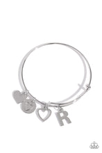 Load image into Gallery viewer, Making It INITIAL - Silver - R Bracelet - Paparazzi - Dare2bdazzlin N Jewelry
