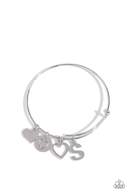 Making It INITIAL - Silver - S Bracelet - Paparazzi - Dare2bdazzlin N Jewelry
