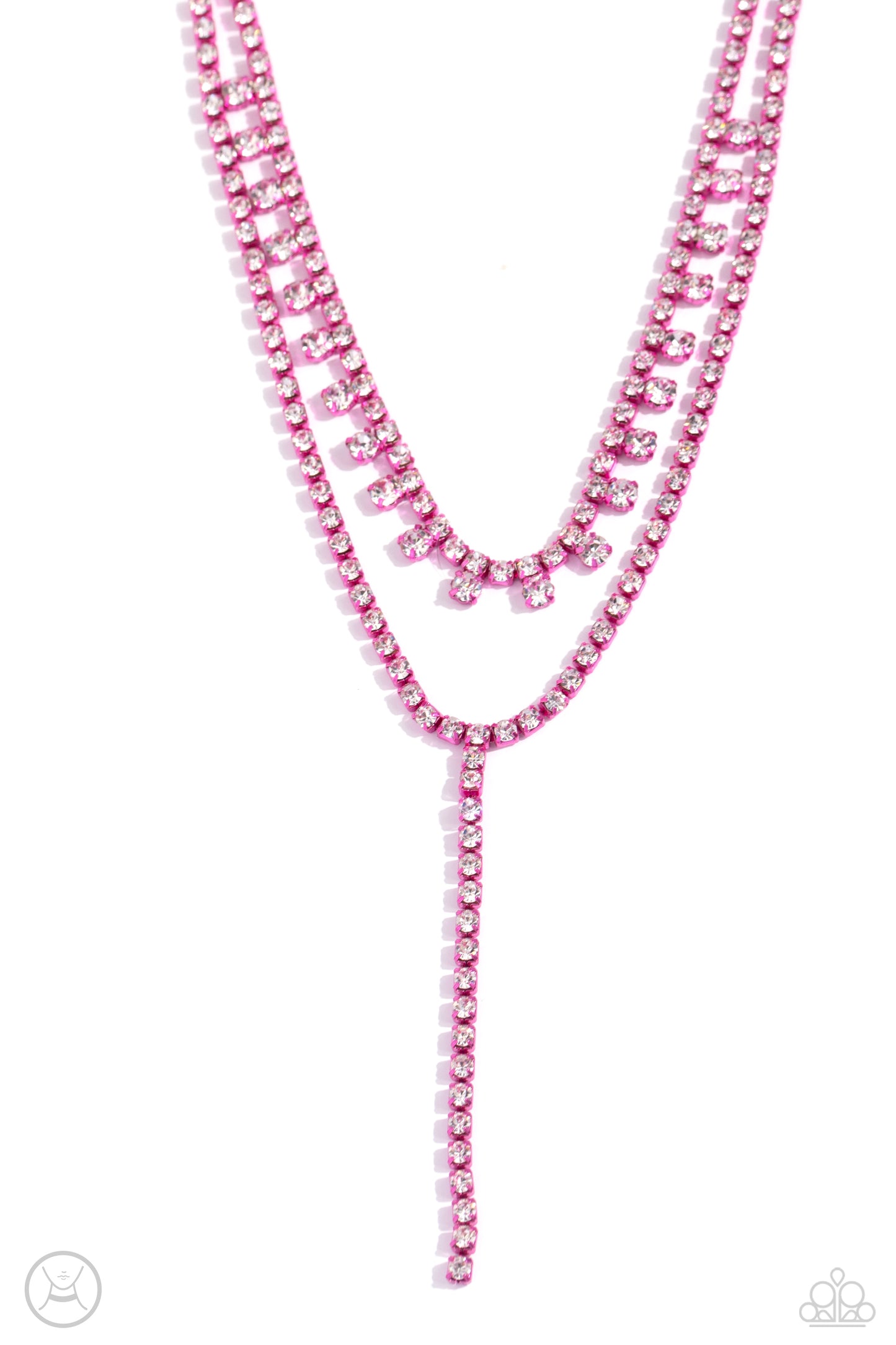 Champagne Night - Pink Necklace - Paparazzi - Dare2bdazzlin N Jewelry