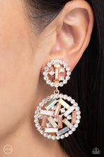 Load image into Gallery viewer, Gasp-Worthy Glam - Gold Clip-On Earring - Paparazzi - Dare2bdazzlin N Jewelry
