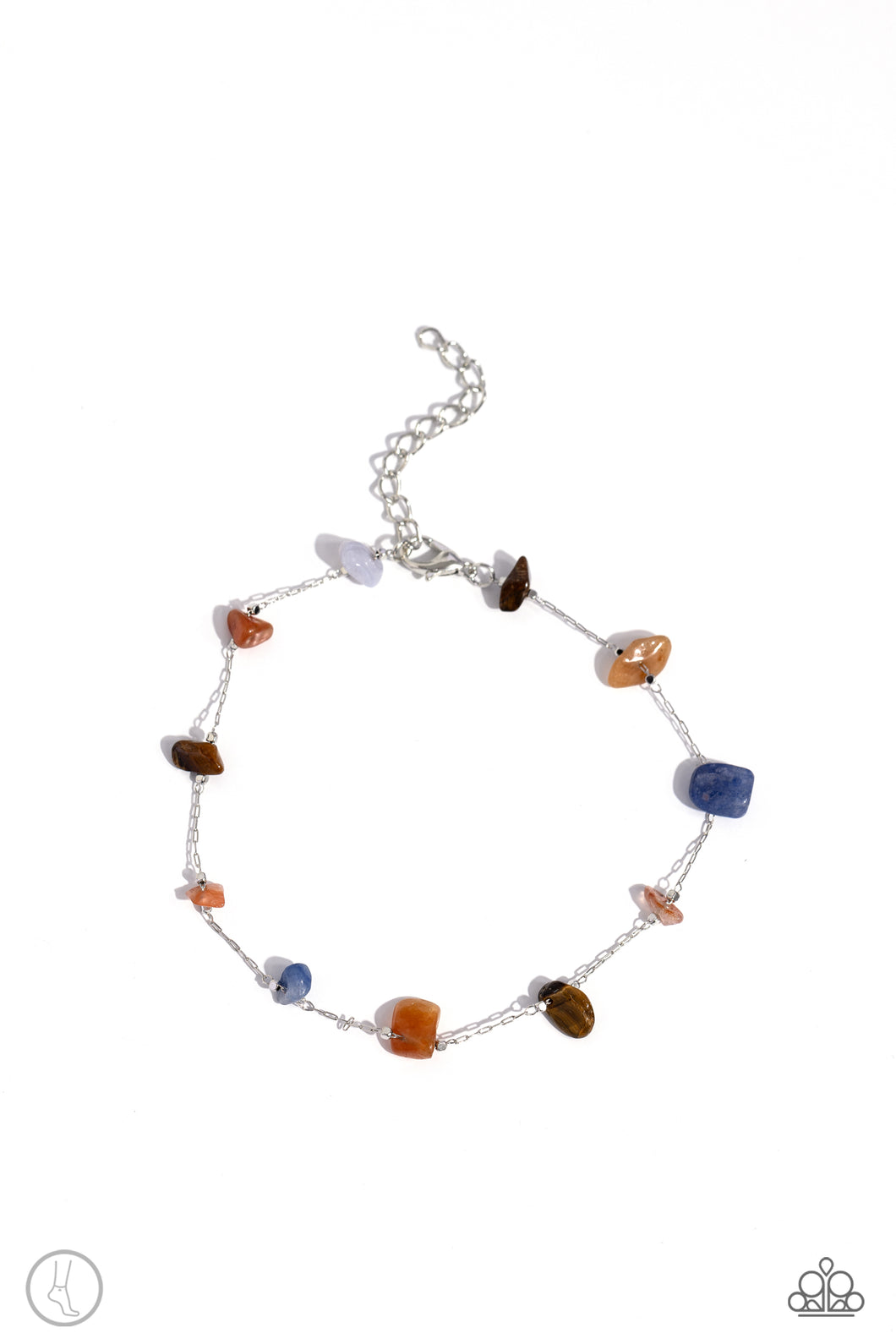 Gemstone Grace - Multi Anklet - Paparazzi - Dare2bdazzlin N Jewelry