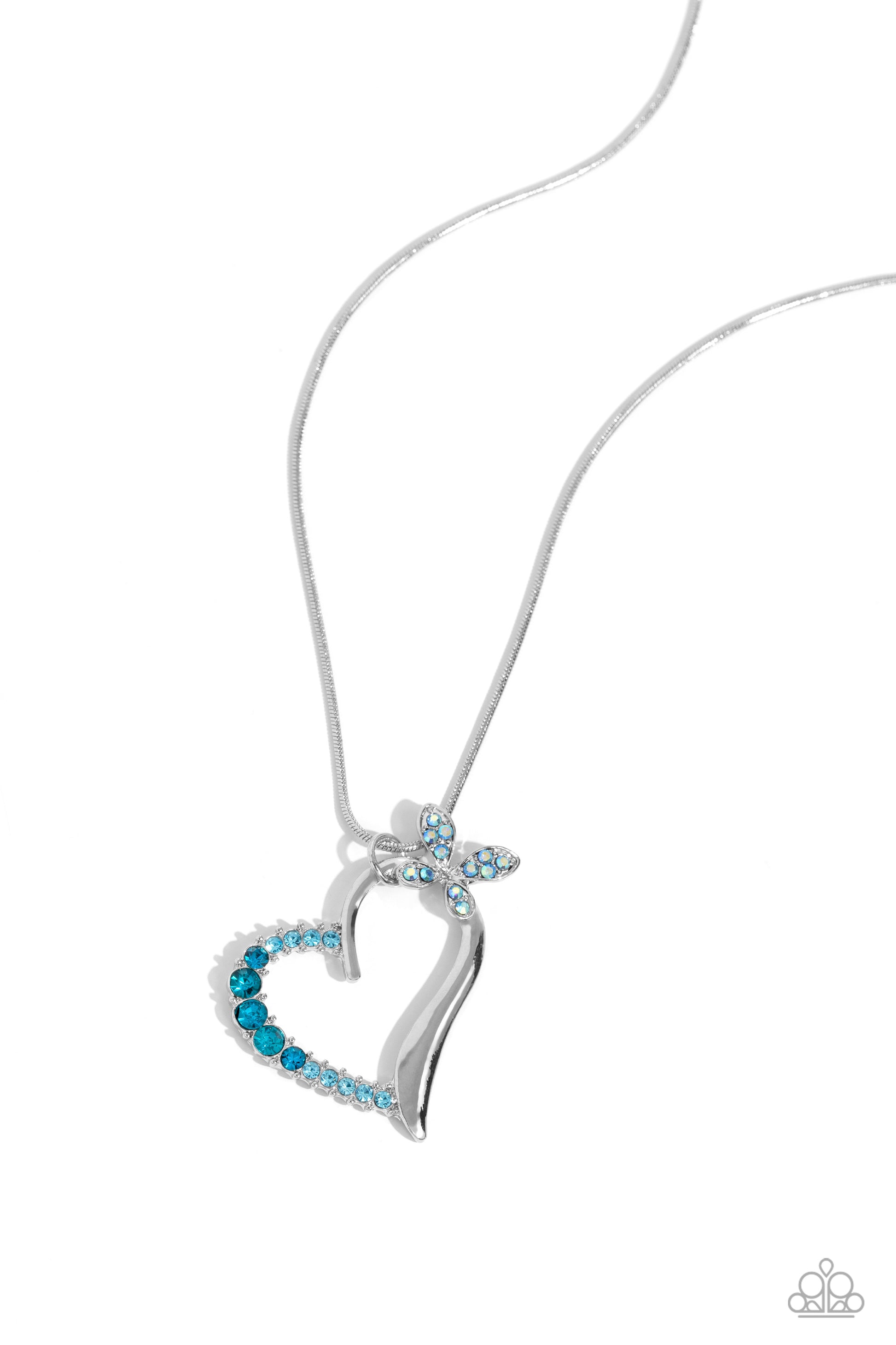Half-Hearted Haven - Blue Necklace - Paparazzi - Dare2bdazzlin N Jewelry