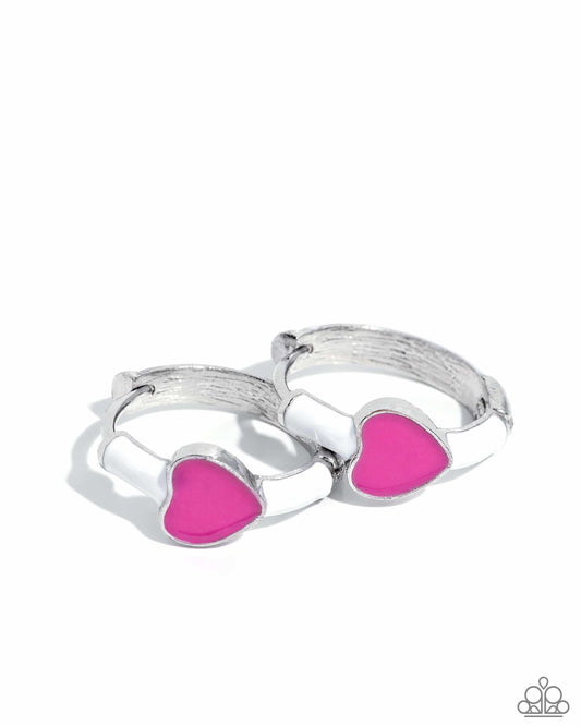 Open-Hearted Headline - Multi Hoops Hinge Earring - Paparazzi - Dare2bdazzlin N Jewelry