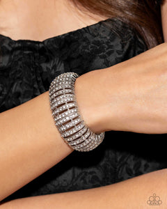 Appealing A-Lister - White Bracelet - Paparazzi - Dare2bdazzlin N Jewelry