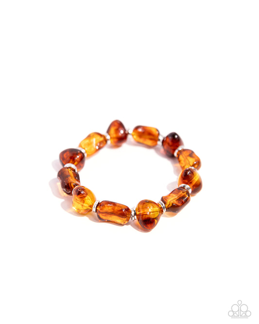 GLASSY Genre - Brown Bracelet - Paparazzi - Dare2bdazzlin N Jewelry