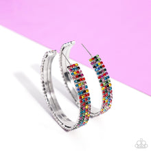 Load image into Gallery viewer, Stacked Symmetry - Multi Hoop Earring - Paparazzi - Dare2bdazzlin N Jewelry
