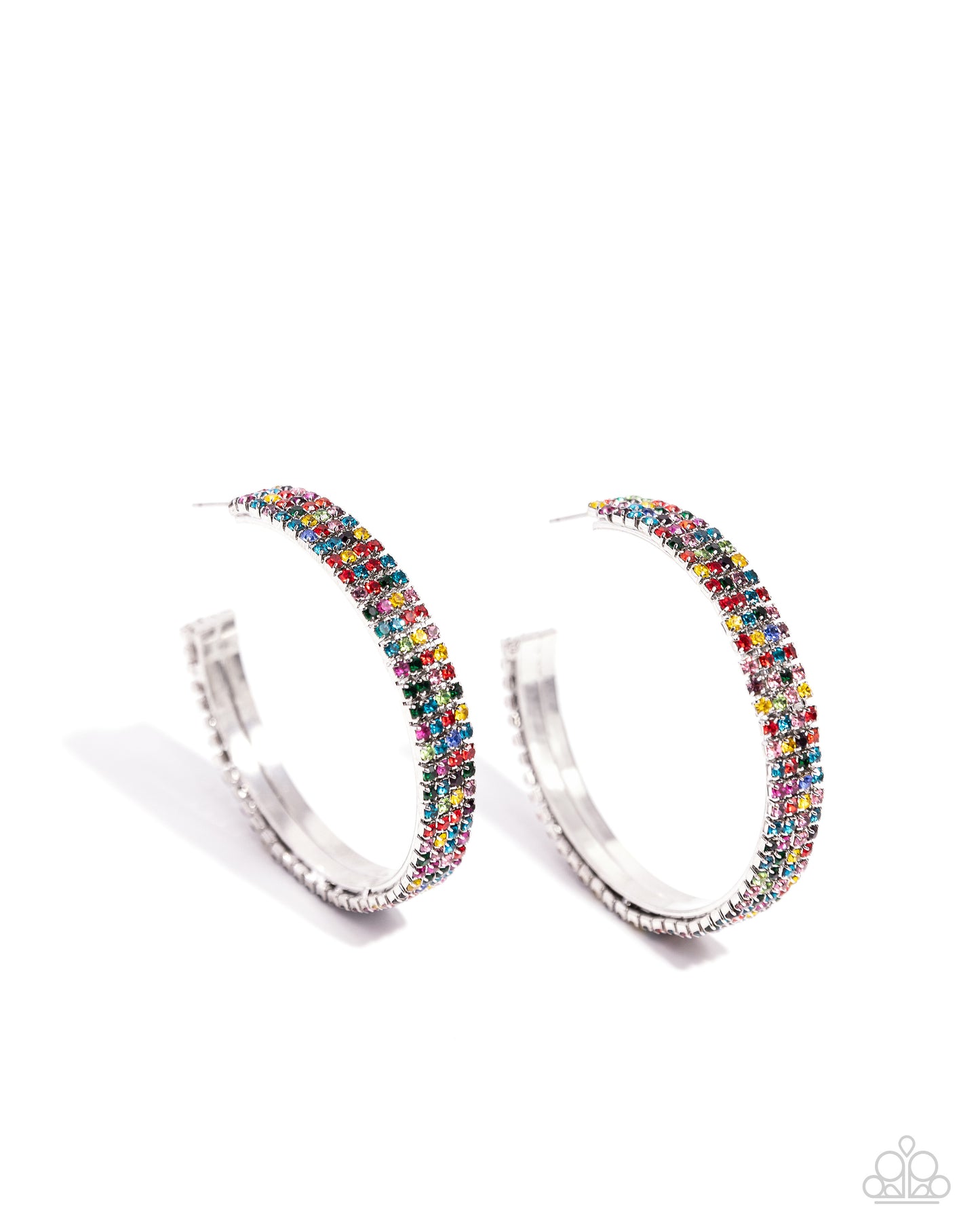 Stacked Symmetry - Multi Hoop Earring - Paparazzi - Dare2bdazzlin N Jewelry