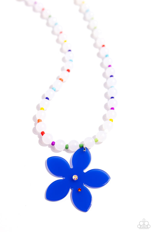 Nostalgic Novelty - Blue Necklace - Paparazzi - Dare2bdazzlin N Jewelry