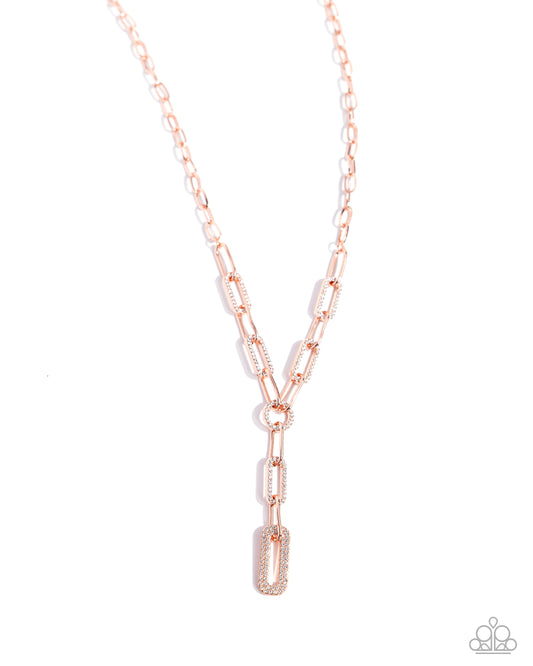Refined Rebel - Copper Necklace - Paparazzi - Dare2bdazzlin N Jewelry