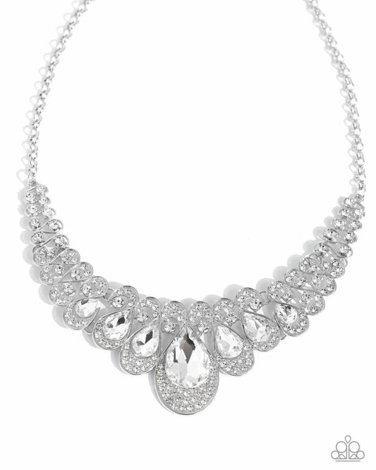Infinite Idol - White Necklace - Paparazzi - Dare2bdazzlin N Jewelry