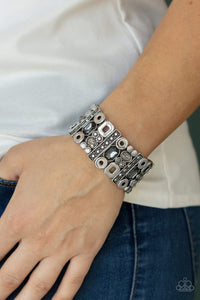 Dynamically Diverse Silver Bracelet - Paparazzi - Dare2bdazzlin N Jewelry