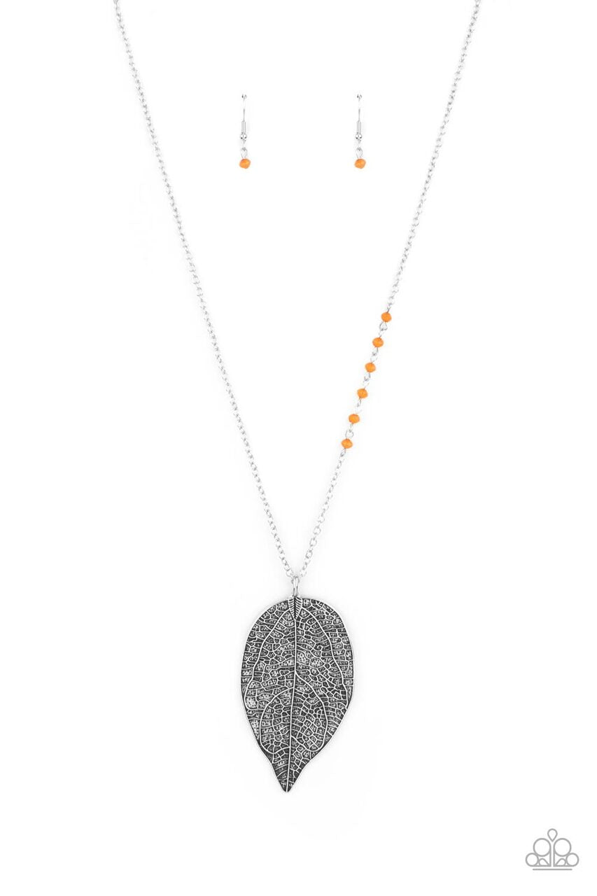 Frond Fantasy Orange Necklace - Paparazzi - Dare2bdazzlin N Jewelry